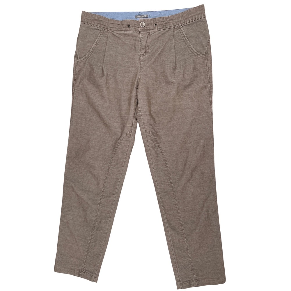 Toad&Co Womens Corduroy Ankle Pants 6 Taupe Brown Stretch Sustainable Eco Chic‎